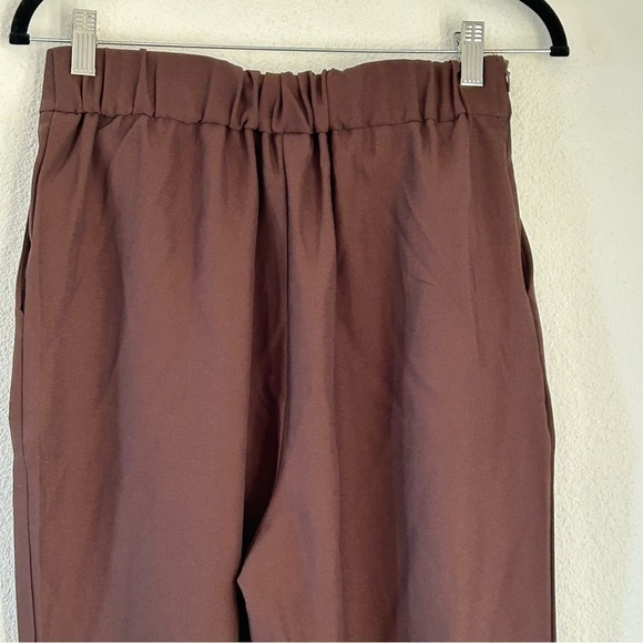 Brown Pleat Front Trousers Women Fits Size Medium - Picture 6 of 6